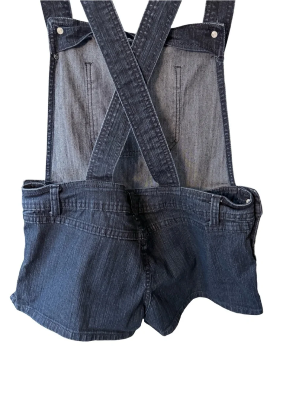 Women’s Black Denim Short Overalls - Unbranded - Picture 13 of 14